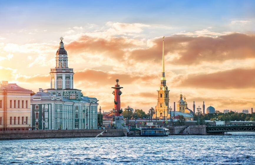 Картина на холсте Санкт Петербург, арт hd1539501